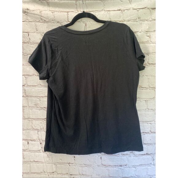 Banana Republic timeless tee black size large - Picture 2 of 5
